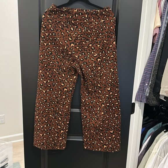 Maeve Colette Leopard Print Women's Pants 30 - Picture 2 of 3